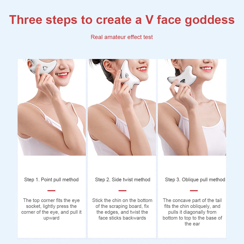 

Face Neck Guasha Massager Face Wrinkle Removal Device Body Slimming Massager Electirc Facial Skin Beauty Care Scraping Tool