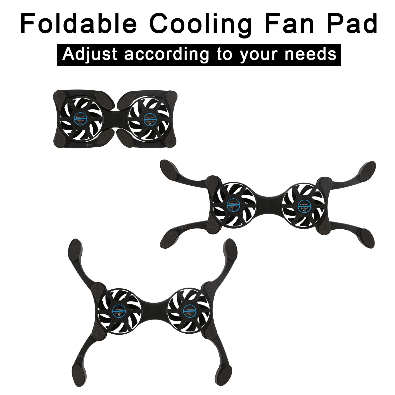 Складная охлаждающая подставка для ноутбука с USB тихие вентиляторы 2 шт. мини