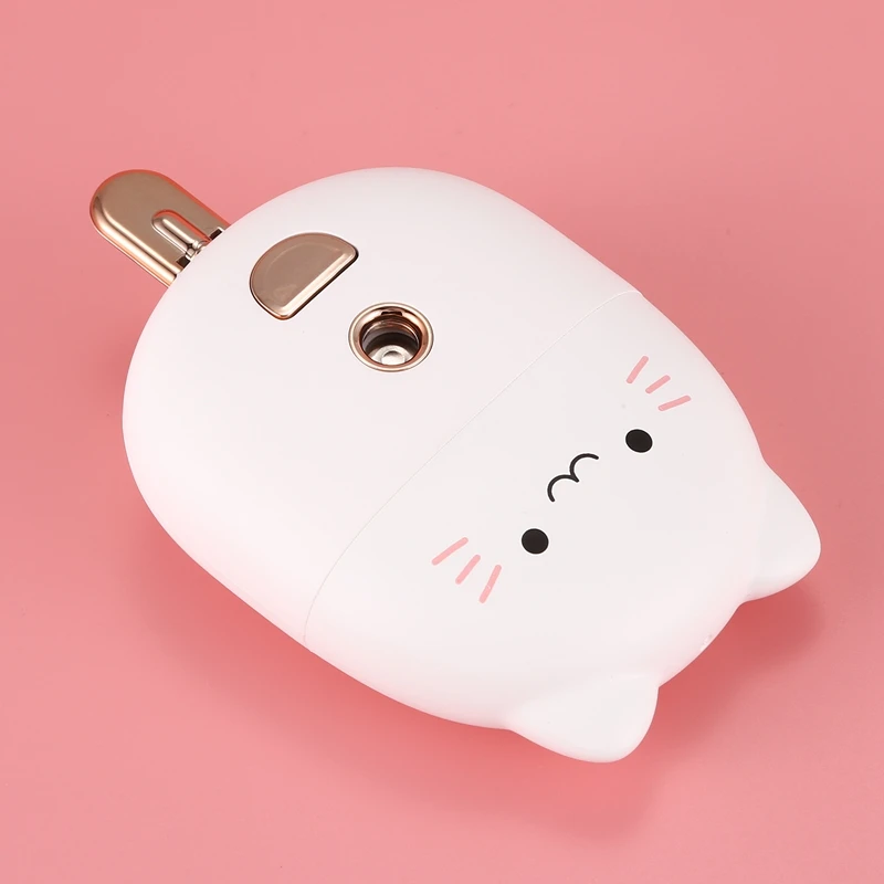 

40ML Nano Spray Hydrating Device Handheld Portable Charging Humidifier Alarm(White)