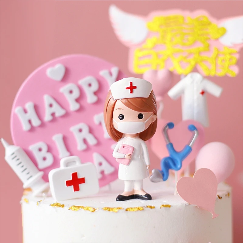 Белый розовый балетные украшения для девочек крюк цветок с днем рождения торт