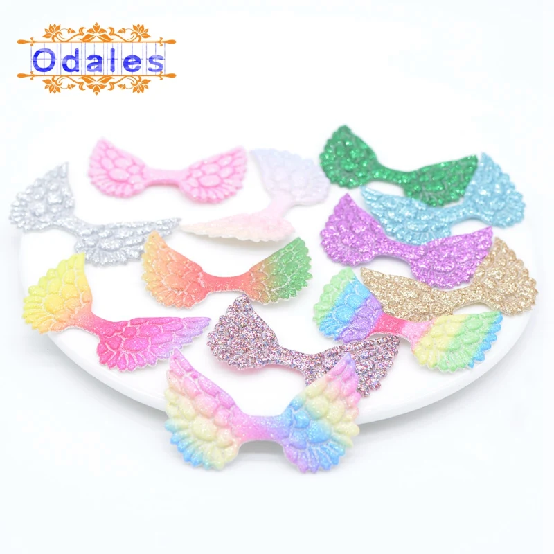 20 шт смешанные цвета мягкие блестящие/Блестящая форма Крыло ангела горный