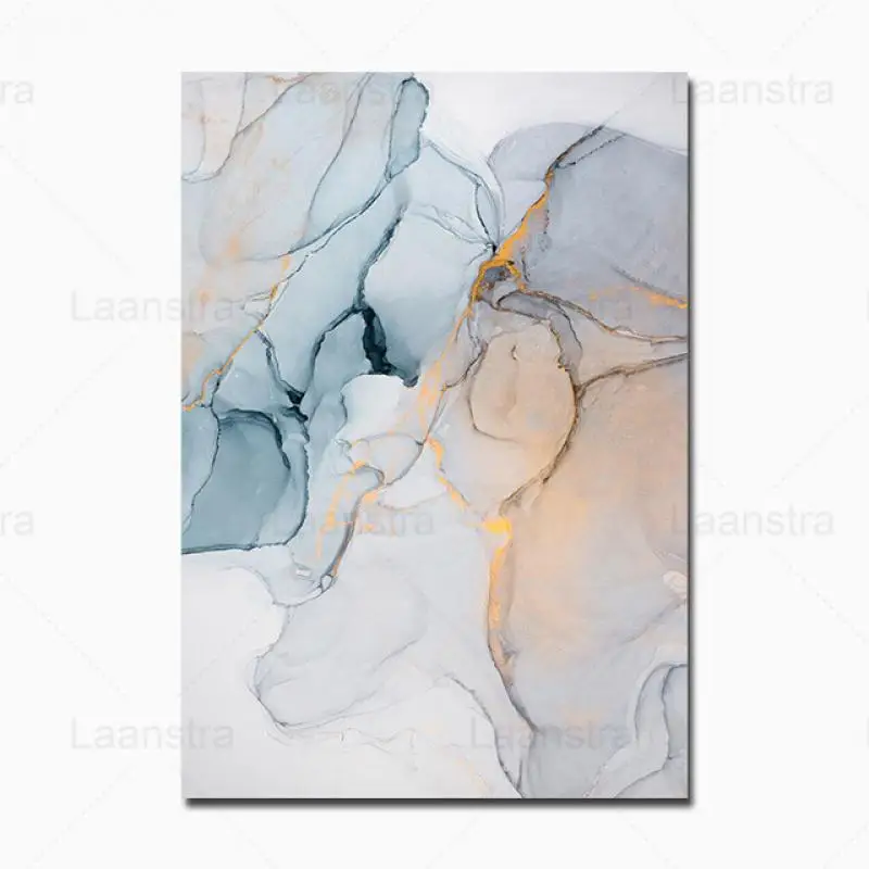 

Watercolor Canvas Painting Ink Marble Abstract Hanging Mural Nordic Posters and Prints Wall Artist Home Decoration Living Room
