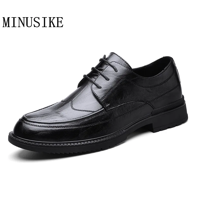 Wedding Party Dress Shoes Men Leather Casual Business Formal High Quality Male Flats 2020 New | Обувь