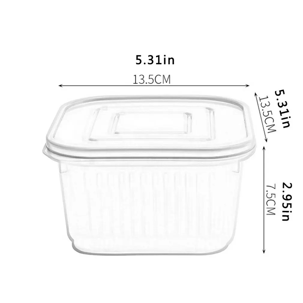 

Onion Ginger Slices Garlic Storage Box Refrigerator Fruit And Vegetable Storage Box Kitchen With Lid Drain Storage Box