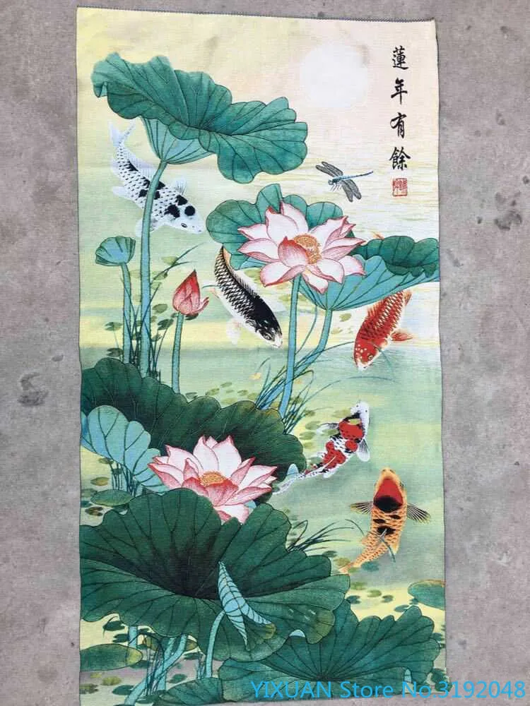 

Over the years, there are lotus, carp, embroidery, machine embroidery, brocade, cloth painting, silk painting, middle Hall paint