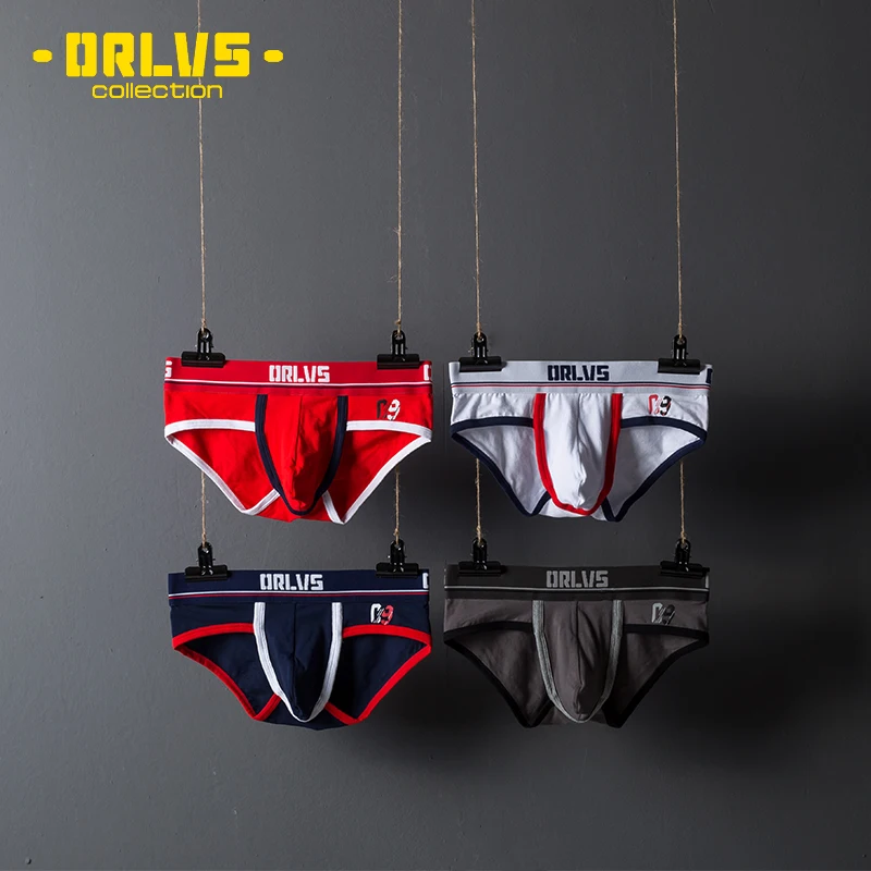 4 шт. сексуальное мужское нижнее белье трусы из хлопчатобумажной сетки дышащее