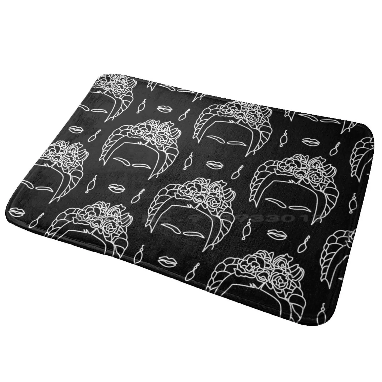 -Белый коврик для входной двери ванной крошечные сердца сердцебиение сердечный