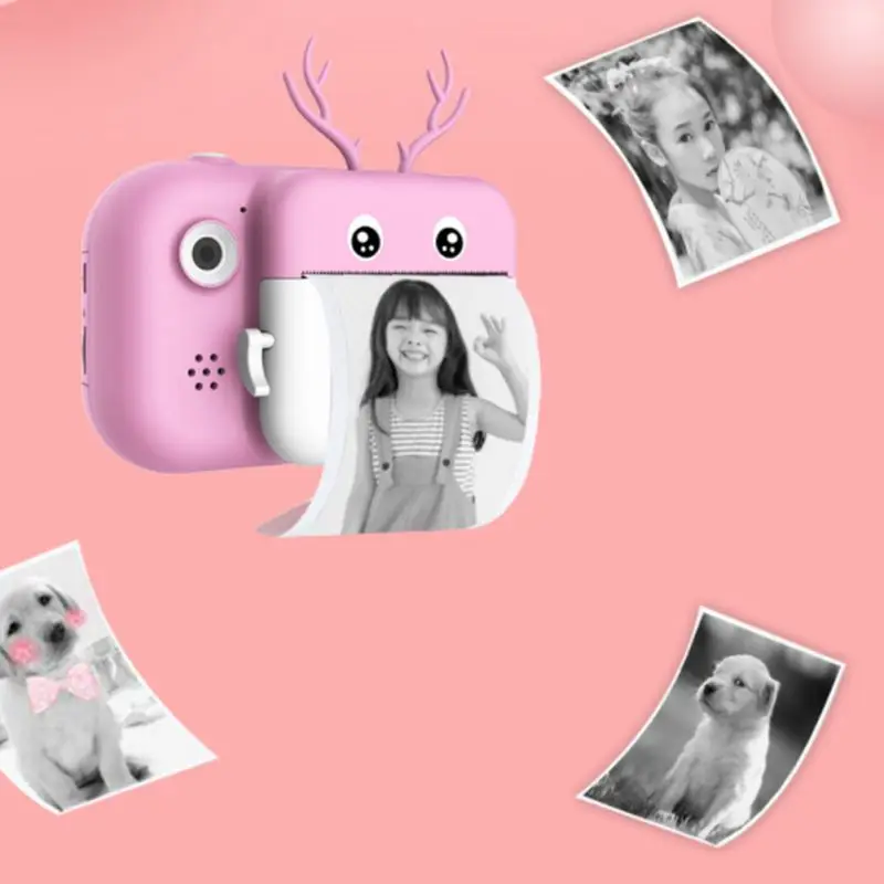

Children's Camera Popular Thermal Print Cameras Portable Mini Dual Lens Sports Photography Gift For Child