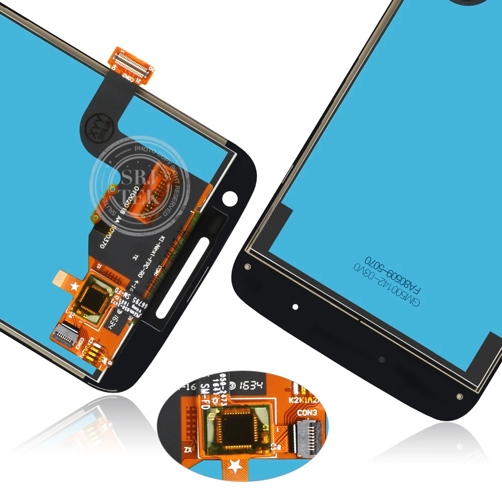 ЖК-дисплей с сенсорным экраном и дигитайзером в сборе экран для Moto G4 Play рамкой
