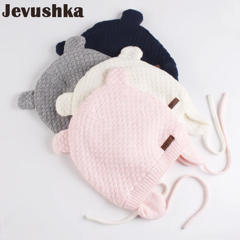 Шапка-ушанка с подкладкой из 100% хлопка для новорожденных малышей зимняя шапка