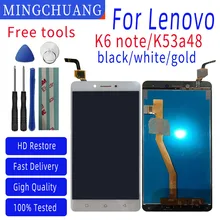 5.5 Inch For Lenovo Mobile Phone K6 Note K53a48 LCD Screen Display Touch Screen Digitizer Assembly with Frame Replacement Parts