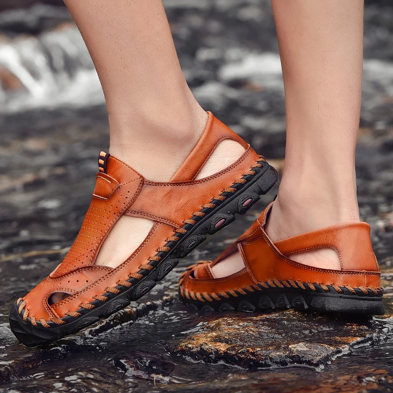 

Sandalias Romanas Sandalias Deportivas Hombre Transpirables Sandale Ete Homme Sandalet Erkek Sandalle Sandals Shoes Men Cuero