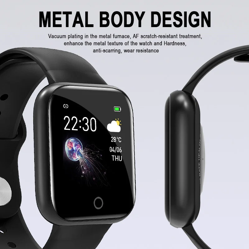 I5 Smart Watch Sport Waterproof Heart Rate Blood Pressure Monitor Bluetooth Men Women Smartwatch For Android IOS | Электроника
