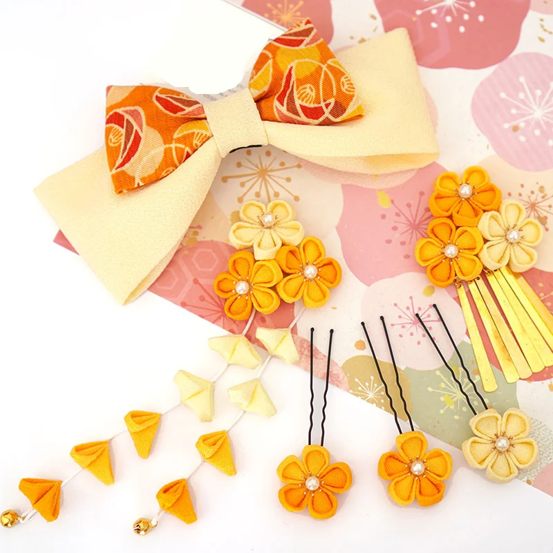 Заколка для волос в японском стиле женская аксессуар с бахромой украшение зажим 1