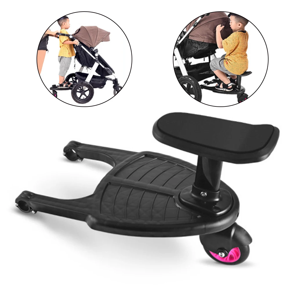 

Kids Glider Board Twins Baby Stroller Accessories Auxiliary Pedal Children's Stroller Organizer Standing Plate Sitting Seat