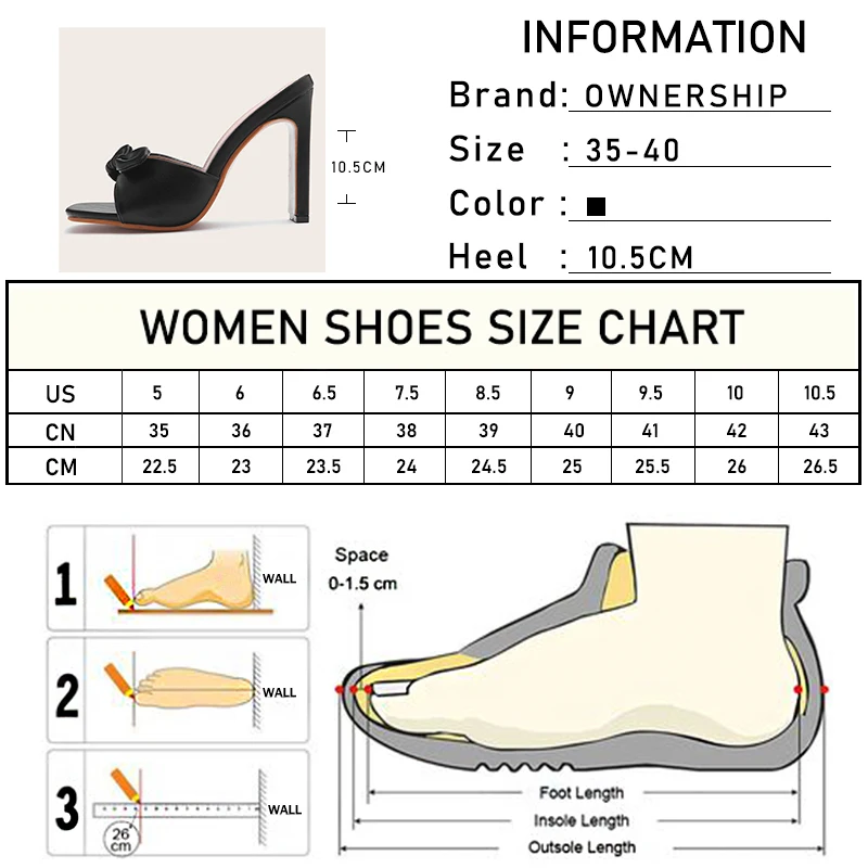 

Women's Bowtie Slippers 2021 Summer Woman PU Leather High Heels Ladies Fashion Pumps Women Sexy Black Shoes Female Footwear