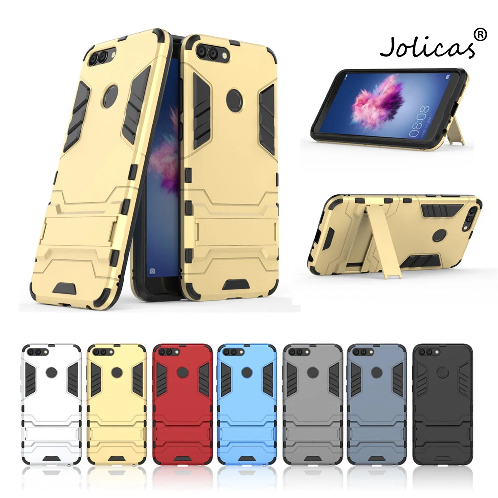 Для huawei P умный чехол Роскошный Железный человек Стенд жесткий Броня + Мягкий