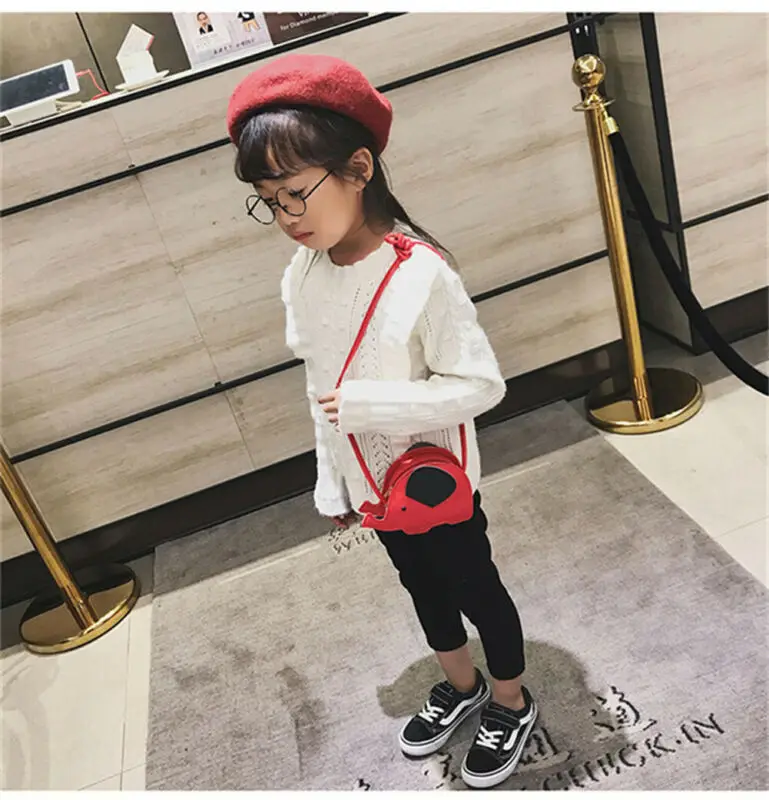 Детская сумка со слоном для девочек объемная мультфильма сумка-мессенджер -