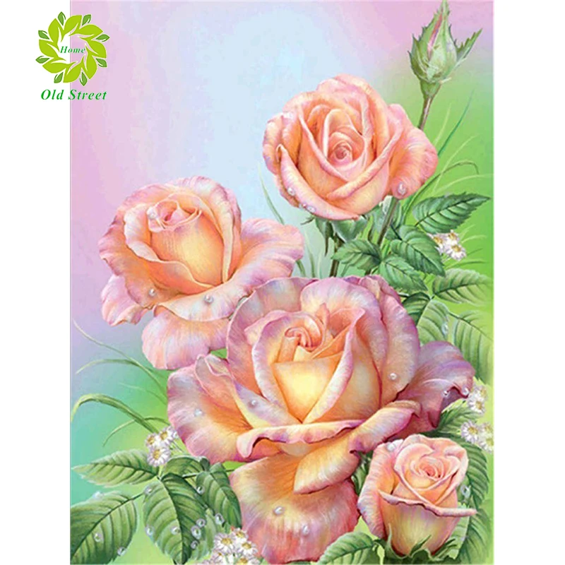 

DIY Diamond Painting Kits Full Square/Round Diamonds Embroidery Animal pink flower Decorations Home Art New Arrival