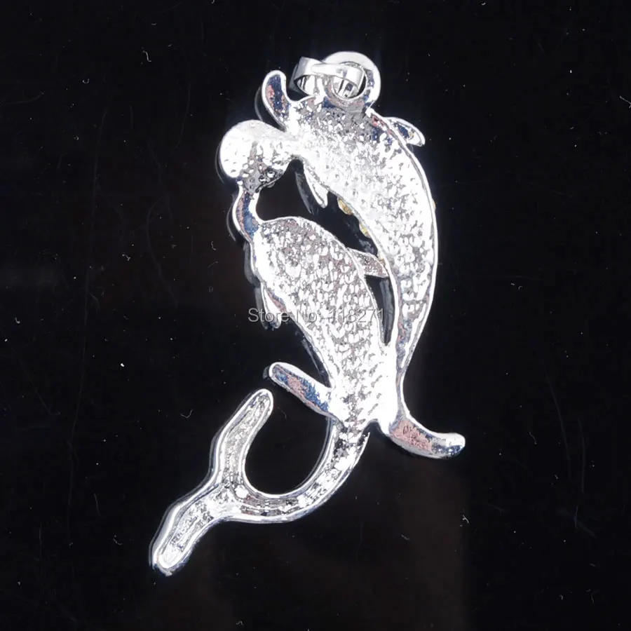 

WOJIAER New Zelanian Abalone Shell Pearl Green Gem Bead Pendant Jewelry PN774