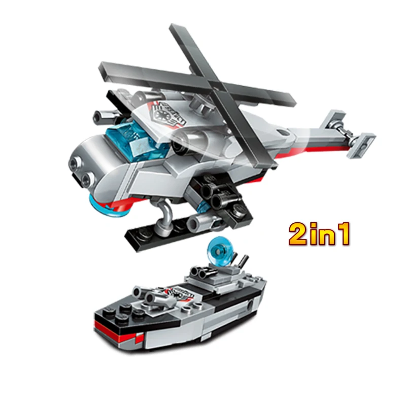 Military Modern War Ship Fighter Building Blocks Armored tank Model Ocean Cruiser Bricks Battleship Toys For KIDS | Игрушки и хобби