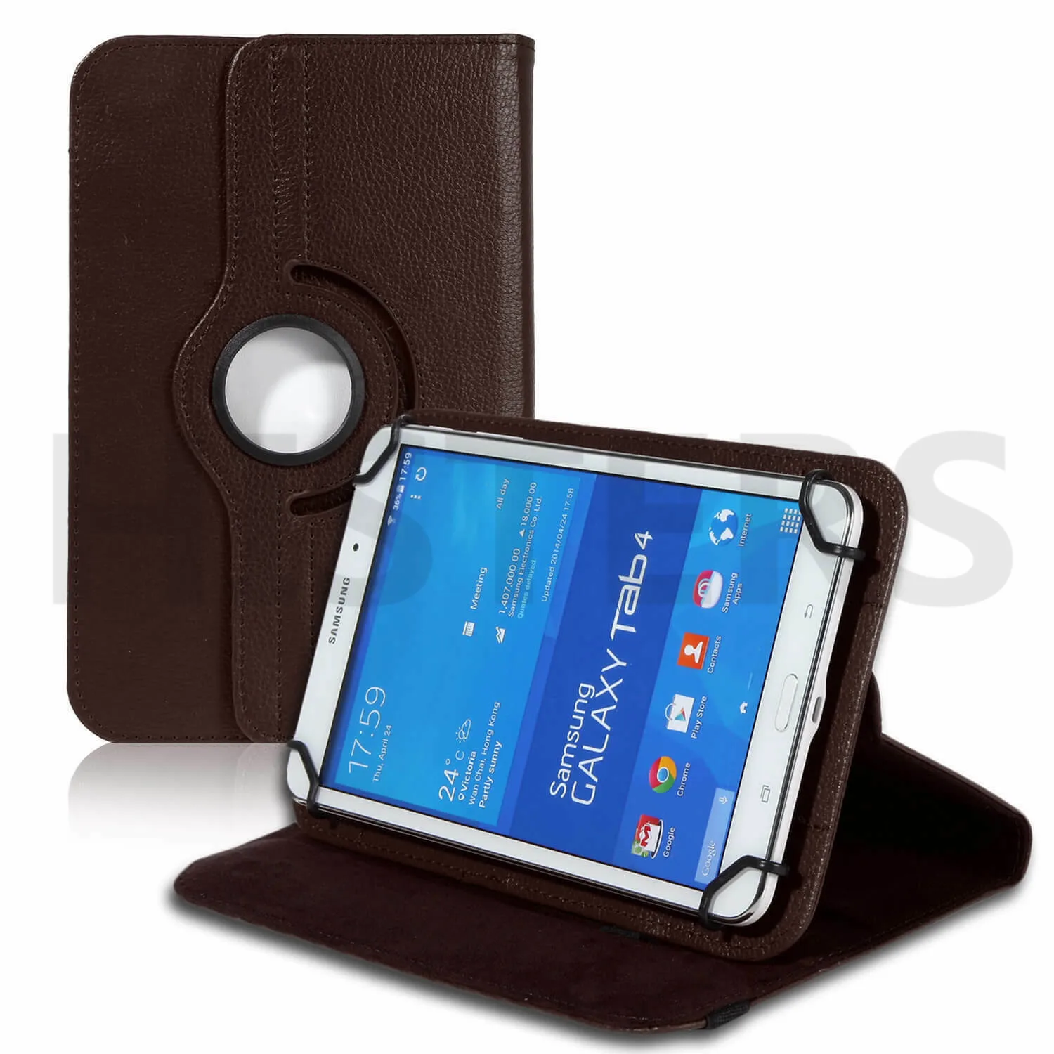Style 3-BROWN " дюймовый планшет универсальный чехол для Prestigio Grace 3738 3758 3768 3778 3848 3868 3878 5588 3318 3118 3g 4G 360 градусов вращающийся - Цвет: Style 3-BROWN