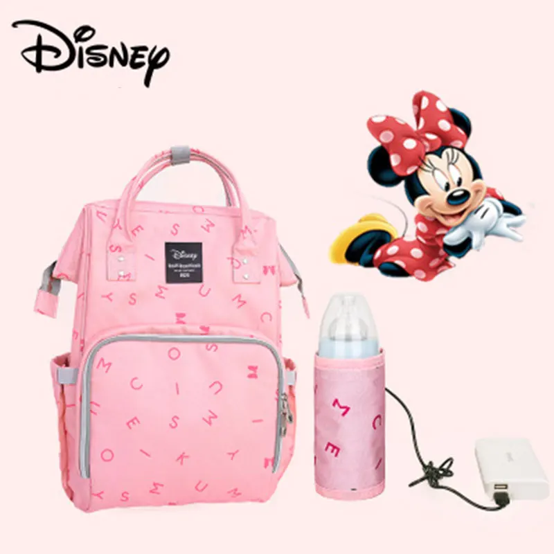 Disney Микки детские Usb пеленки мешок мода большой емкости Мумия Материнство мешок многофункциональный Путешествие в мумию коврик для коляски подгузник мешок