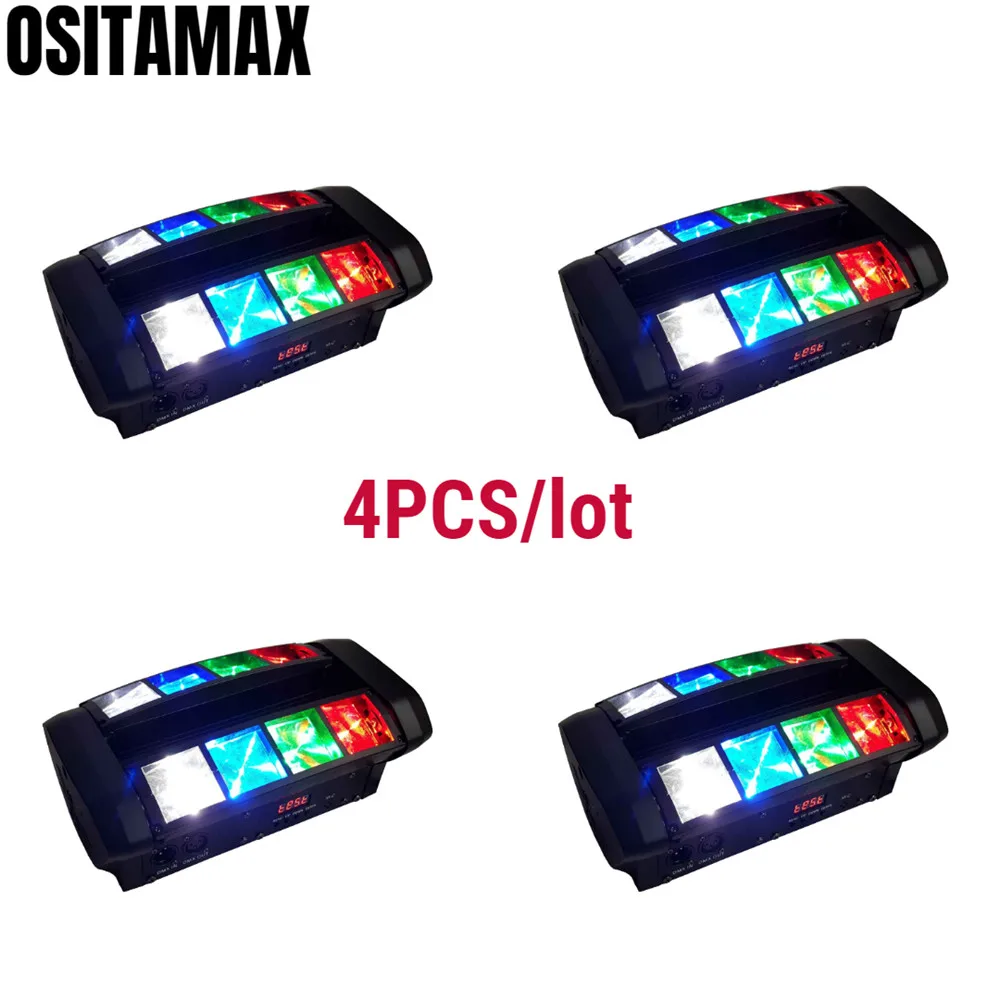DJ светильник с движущейся головкой 8x4 Вт RGBW мини DMX512 управляемый стробоскоп для