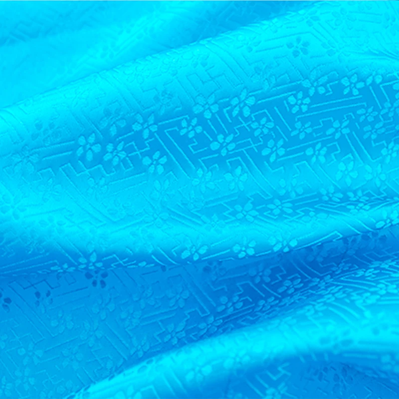 Цветочная ткань парча жаккардовая нейлон для платья материал шитья |