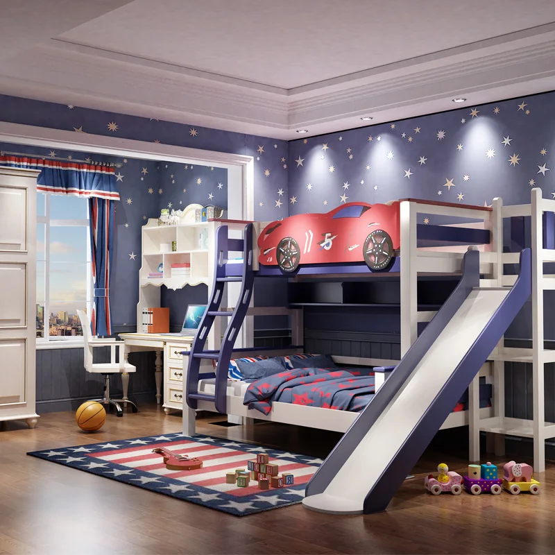 Детская кровать в американском стиле королевская принцессы для девочек и