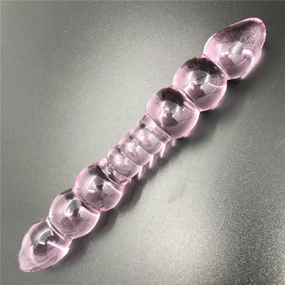 Purple glass Anal butt plug simulation penis Sex toy Adult products for women men female male masturbation | Красота и здоровье