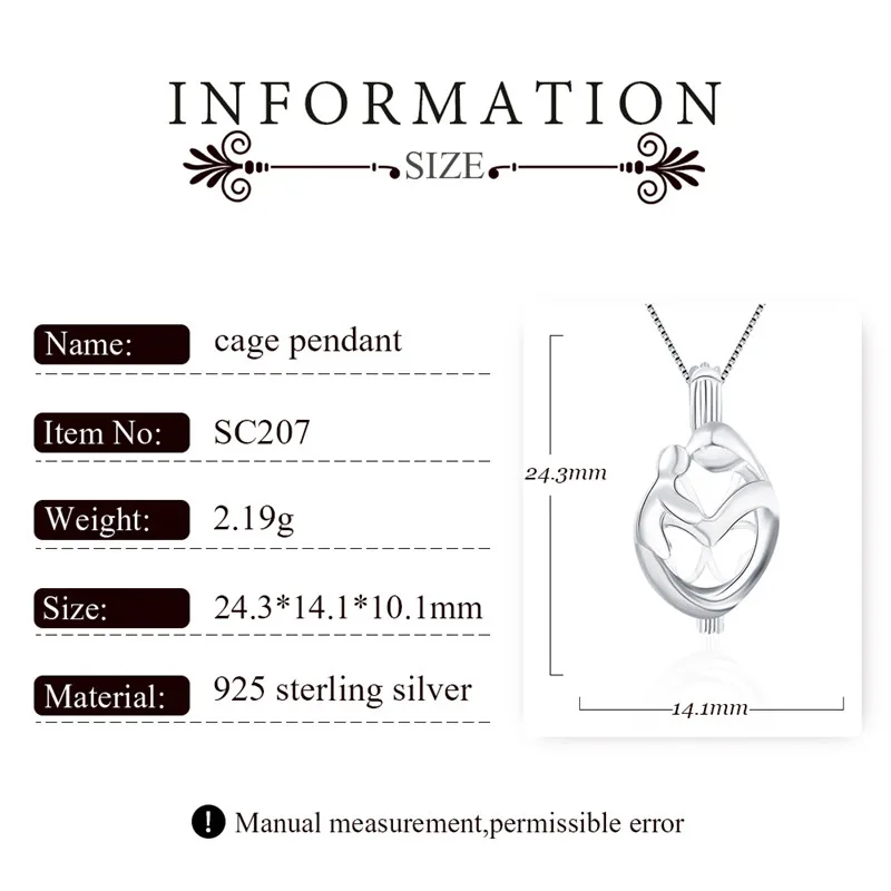 Кулон клетка из серебра 925 пробы с жемчугом|baby charms|baby babybaby mom |