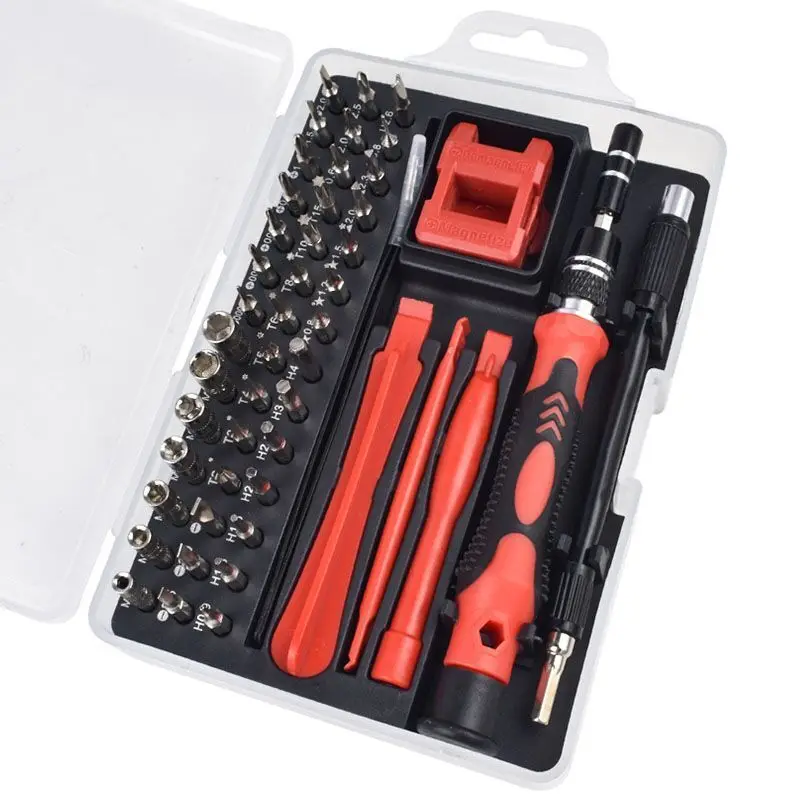 

52 In 1 Screwdriver Bits For Phone Computer Tablet Clock Repair Tools Multi-function Screwdriver Set Disassemble Hand Tools