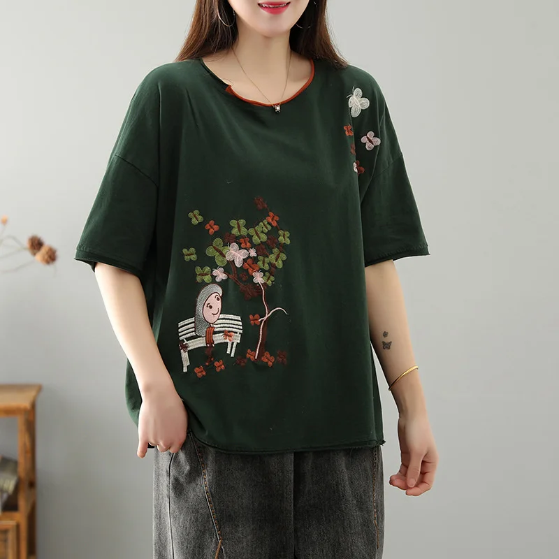 

Max LuLu Summer 2021 Japan Style Clothes Women Yellow Printed T-shirts Ladies Cotton Loose Tee Shirts Female Flowers Casual Tops