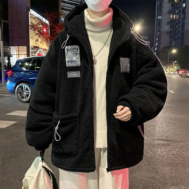 Кашемировое пальто из ягненка мужское зимнее хлопковое 2021 утепленная хлопковая