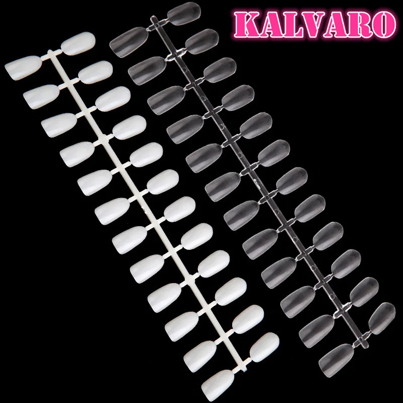 24 наконечника Kalvaro Овальный гель для ногтей искусственные ногти