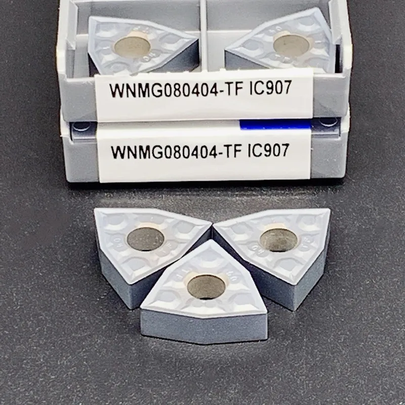 

WNMG080408-TF IC907/IC908 WNMG080404-TF IC907/IC908, карбидная вставка, внешний токарный инструмент, токарная фреза, режущий инструмент с ЧПУ
