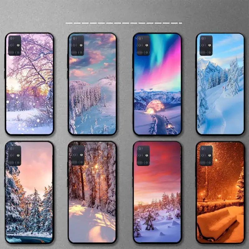 

Landscape Winter Light Snow Phone Case for Huawei Y7 Y9 Y6 Y5 Y8 Y8S Y8P nove 3 4 5 6 7 pro 2018 2019 5g se Fundas cover