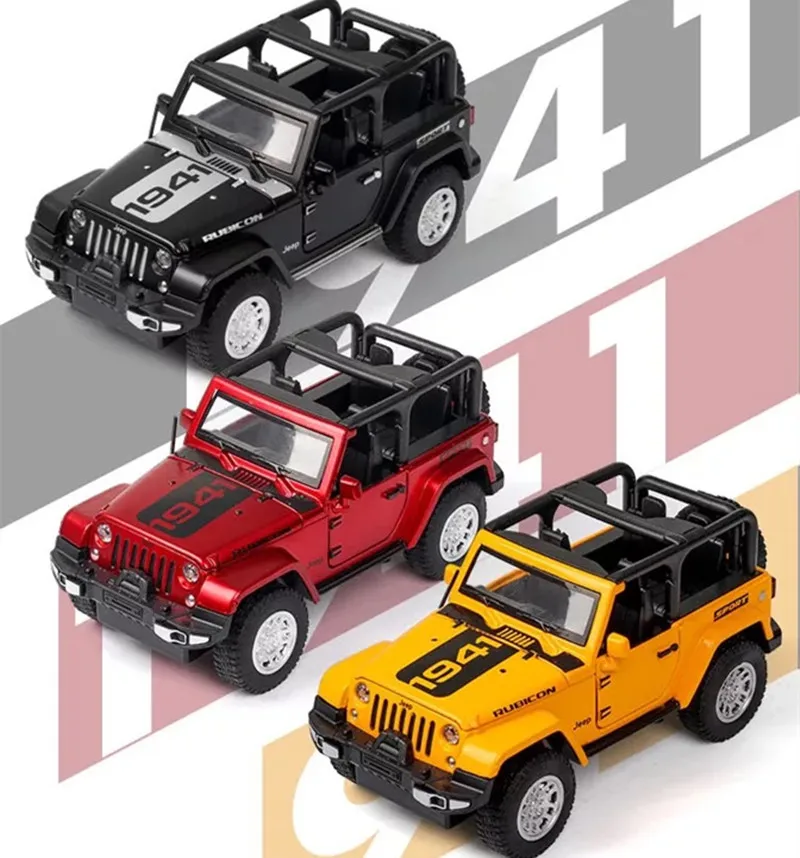 1:32 Jeep Wrangler Rubicon автомобиля игрушечные модели машин высокое моделирование