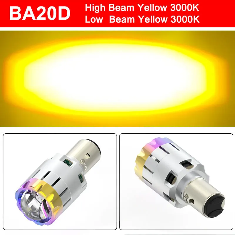1 шт. BA20D H6 головной светильник линзы лампы 12V Светодиодный 6000k для 125 EXC шесть дней SX