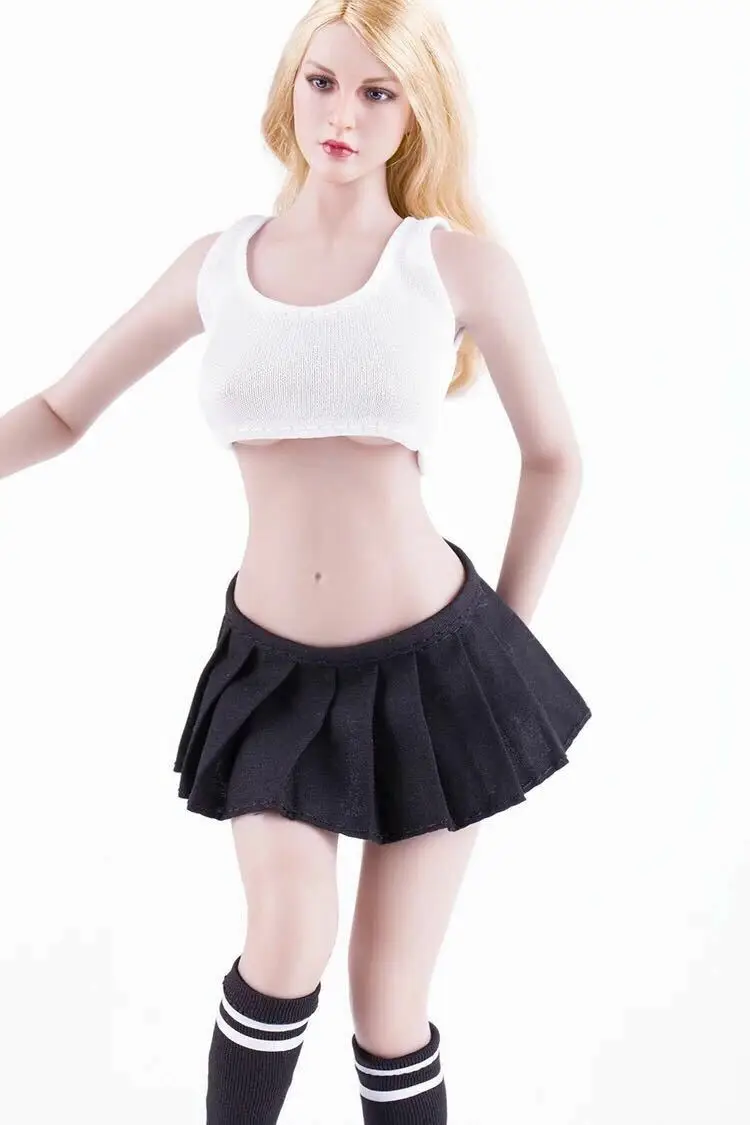 

1/6th Women's Black Short Skirt Model For 12" Female Action Figure doll
