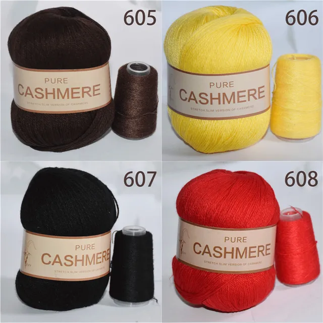 Cashmere Yarn for Crocheting 3-Ply Worsted Pure Mongolian Warm Soft Weaving  Fuzzy Knitting Cashmere Hand