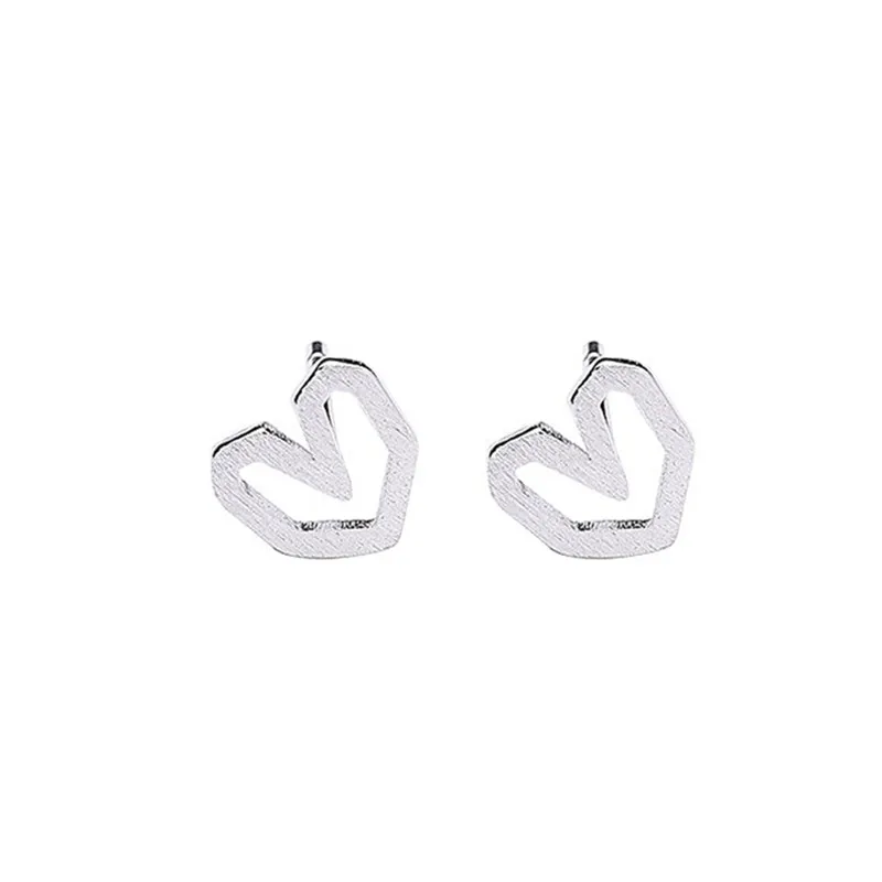 Подлинные 925 пробы серебряные ювелирные изделия девушка в форме сердца полые