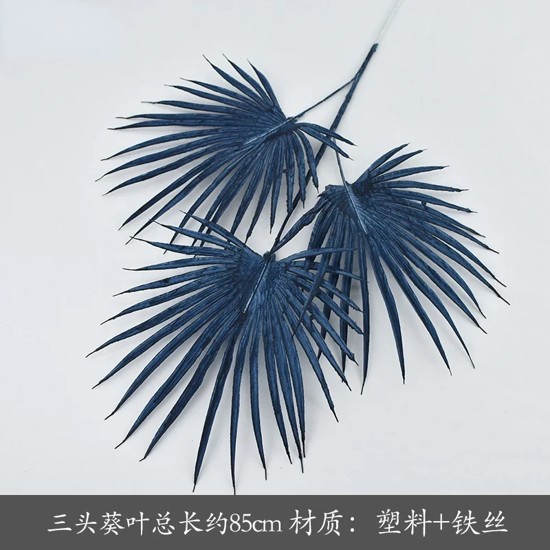 

Vivid Royal Blue Wedding Artificial Bouquet Realistic Fake Flower Fall Home Decore Christmas Decorations for Home Wholesale