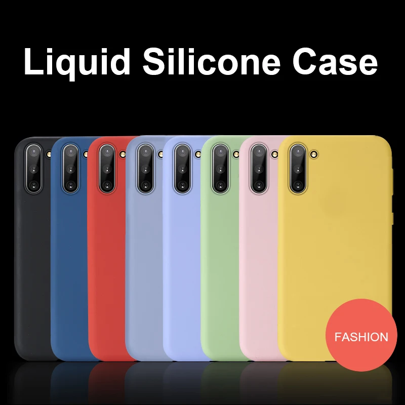 DATALAND Thin Soft Case For Samsung s8 case Liquid Silicone Rubber Cover For noet8 9 S8 S9 S10 PLUS S10e Phone Cases cover |