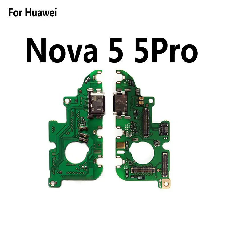 

New USB Charging Port Dock Connector Charger Flex Cable & Microphone For Huawei Nova 5 5pro 5i Pro Mobile Phone
