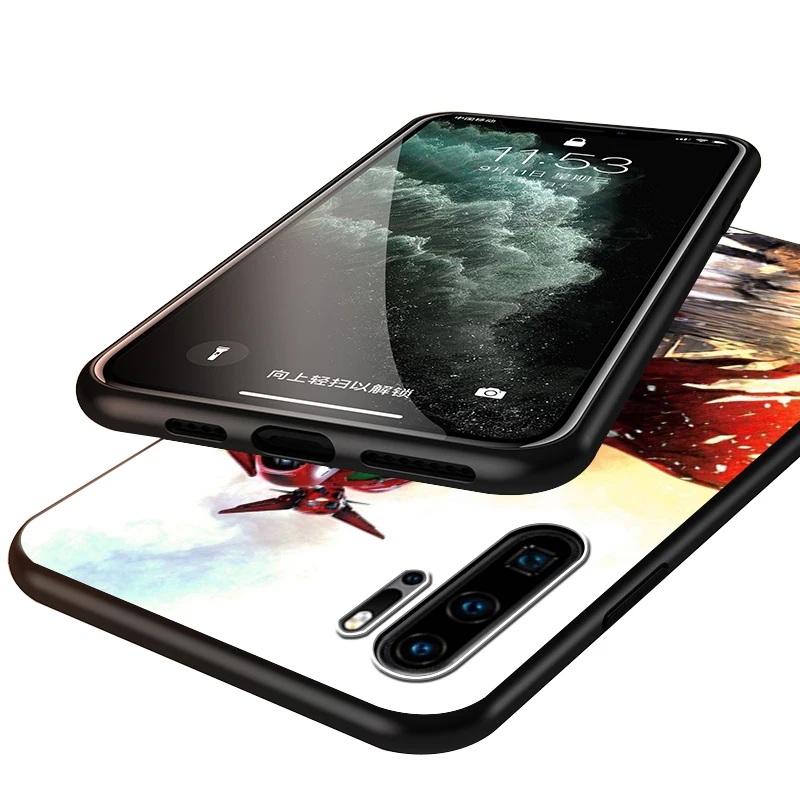 

UFO Robot Grendizer Silicone Phone Case for Huawei P30 P20 P40 Lite E Pro P Smart Z Plus 2019 P10 P9 Lite Black Cover