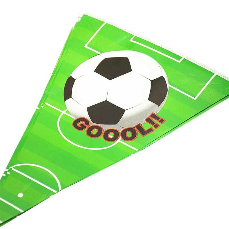 1set banner decor supplies birthday party themed kids celebrate festival baby shower decoration boys sport football have fun | Дом и сад