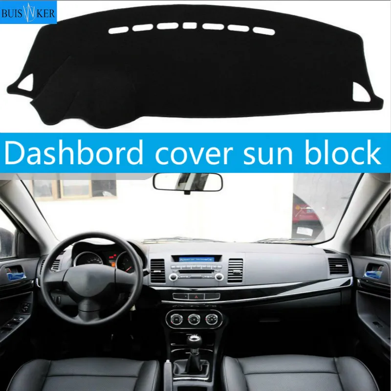 

Car Dashboard Cover Mat Pad Sun Shade Instrument Protective Carpet For Mitsubishi Lancer EX 2008 2009 2010 2011-2017 Accessories