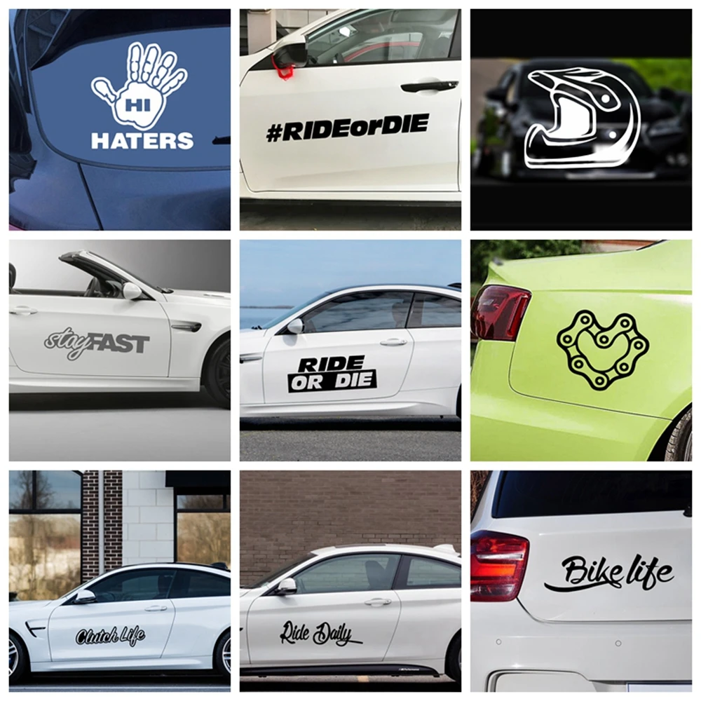 

Creative Haters Auto Stickers On The Car Motorcycle Decorative Stickers Car Window Rearview Mirror Decals